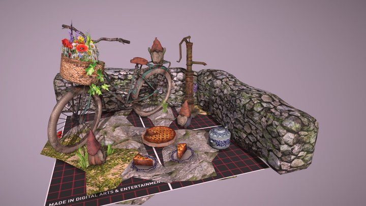 DAE 5 finished props - Grandma's house 3D Model