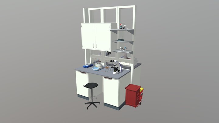 Laboratory Scene 3D Model