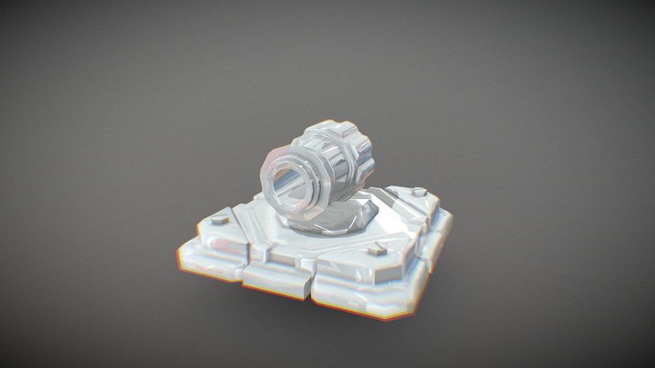 Clash of Clans Cannon ready for printe