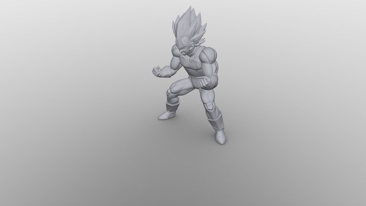 Super Vegeta from Ichibankuji Dragon Ball 3D Model