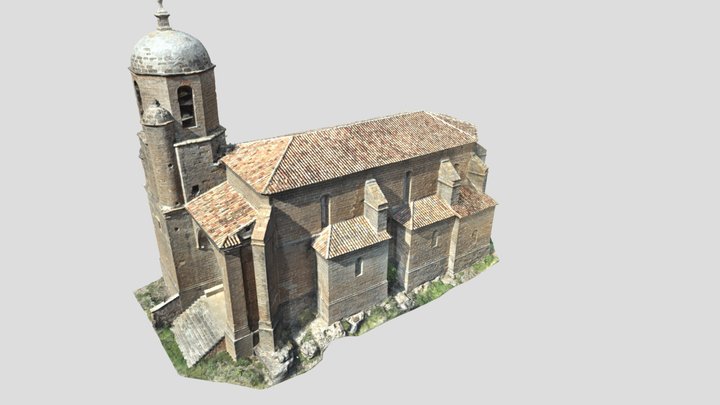 8 - Maillage_texture_1_ Eglise_(4,35_ Mf) 8192 3D Model