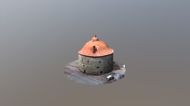 Round Tower (LowPoly) 3D Model