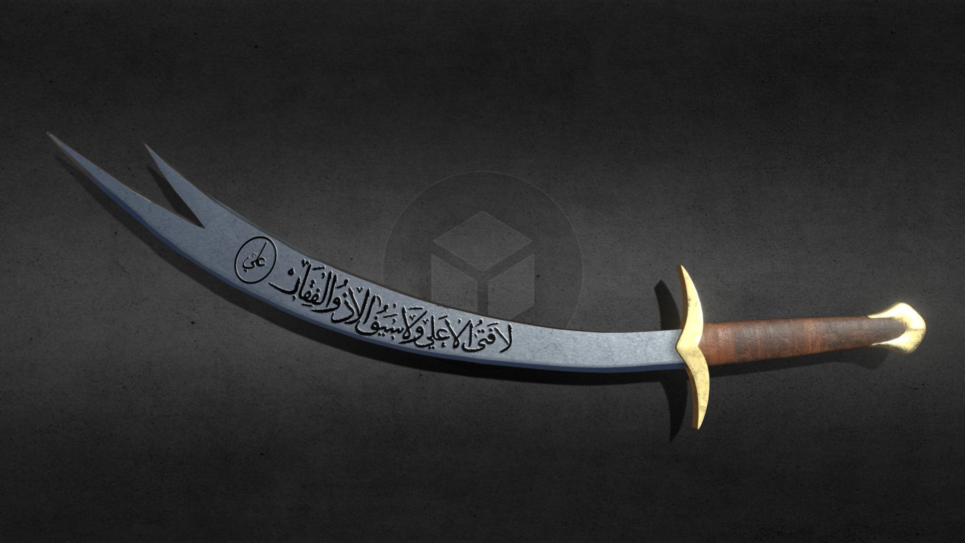 Zulfiqar Sword Buy Royalty Free 3D Model By OrnaLabs a3fffb9 