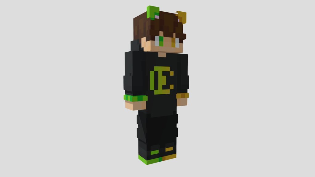 Wato1876 3D Model – Minecraft Style Character