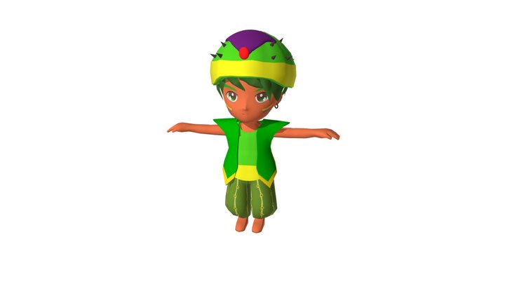 Cactus_Player 3D Model