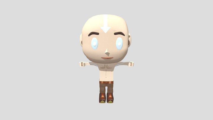 Avatar Aang character 3D Model