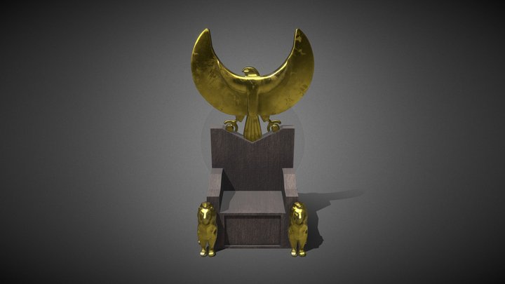Egyptian Throne 3D Model
