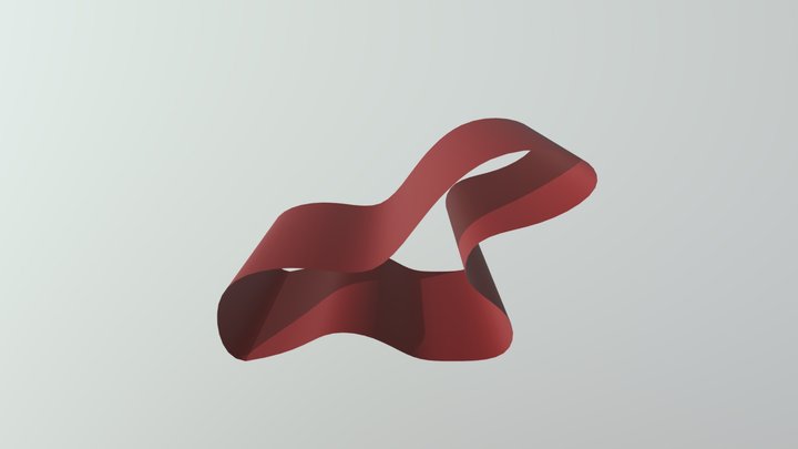 Designerstuhl B-spline-extrusion 3D Model