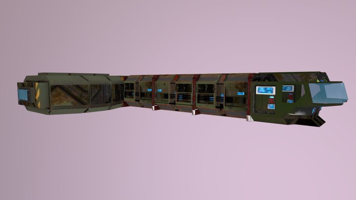 SpaceShip Interior 3D Model