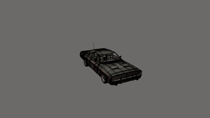 general lee doge charger 3D model 3D Model