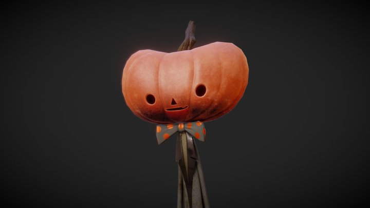 Pumpkin Head 3D Model