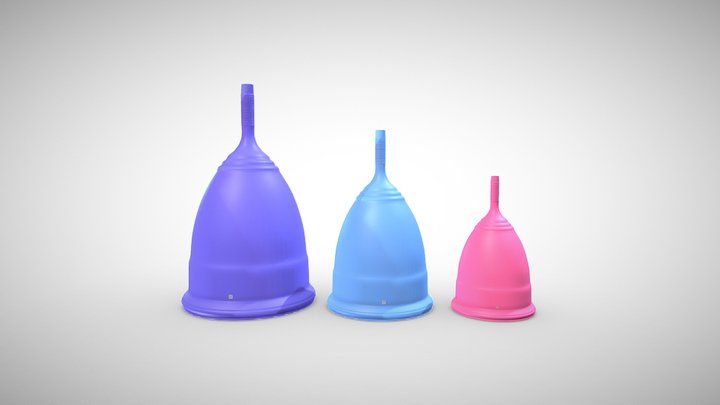 Menstrual Cup - 3 In 1 3D Model