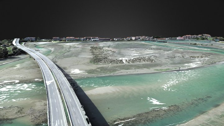 Ría de Pontedeume 3D Model