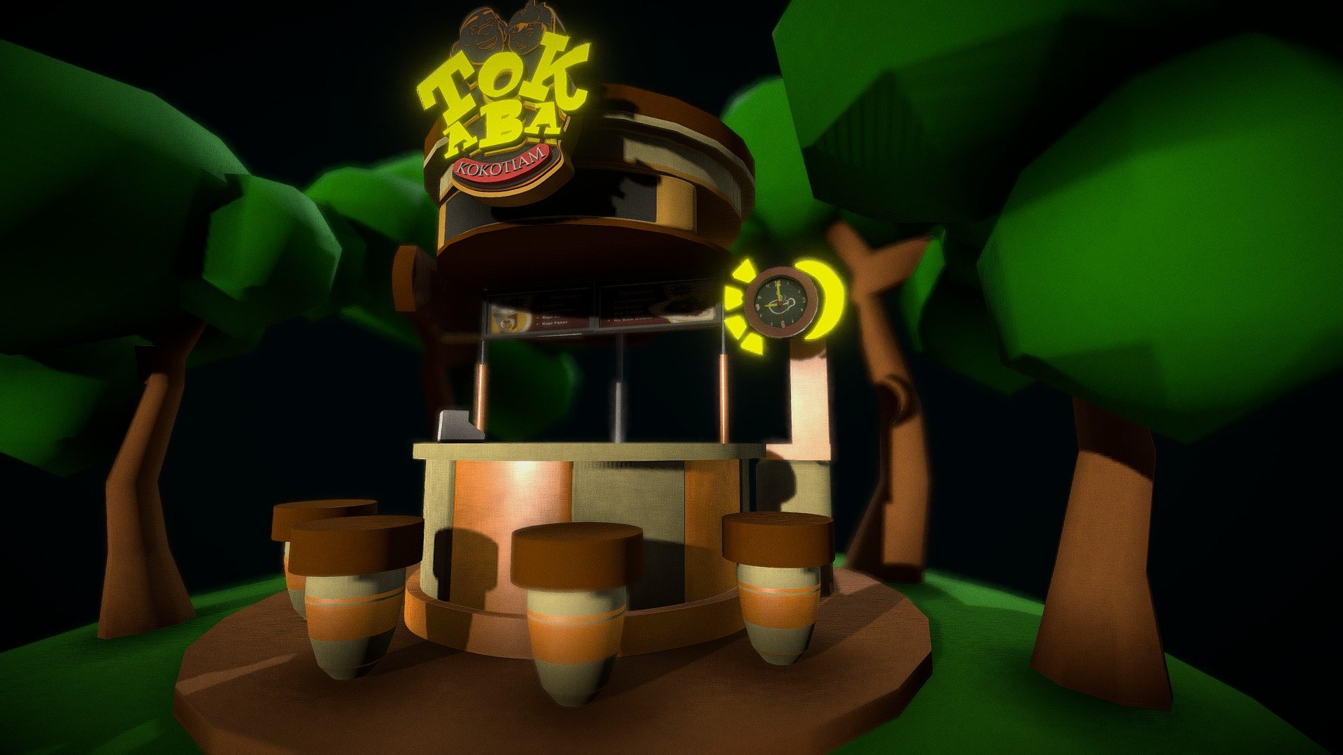 TokAba Shop (Boboiboy) — Sketchfab embed 3D viewer