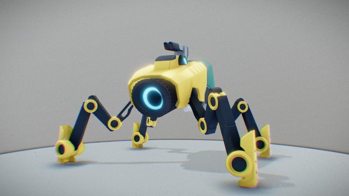 SPIDER ROBOT [Free] 3D Model