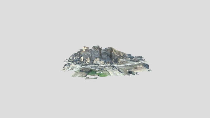 Limestone Quarry Taxila Simplified 3d Mesh 3D Model