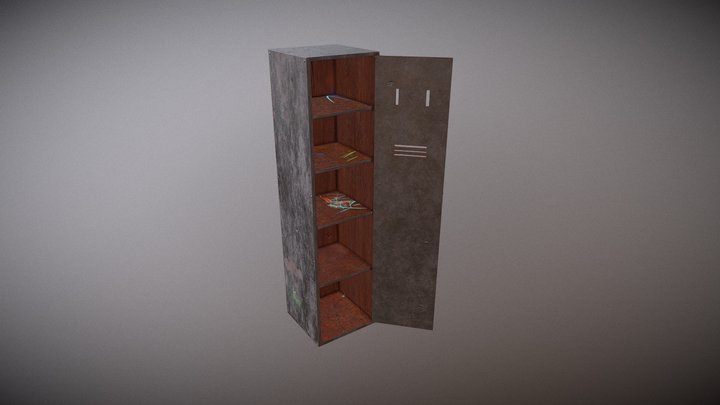 Locker Dirty - Low Poly - [FREE] 3D Model
