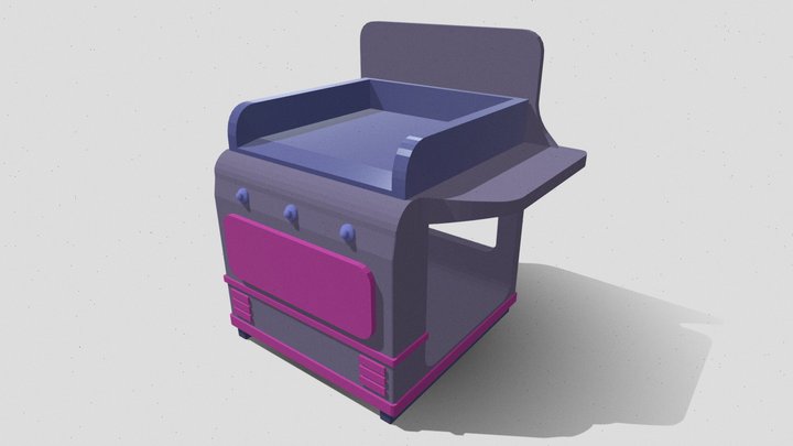 Flat Top Grill 3D Model