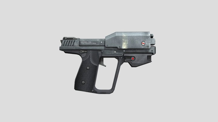 Halo M6G Magnum 3D Model