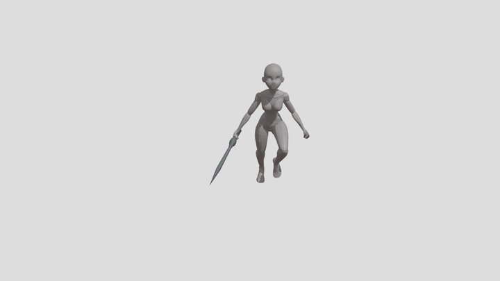 skinning practice & running animation 3D Model