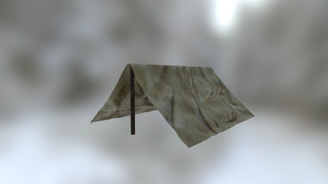 Post Apocalyptic Tent 3D Model