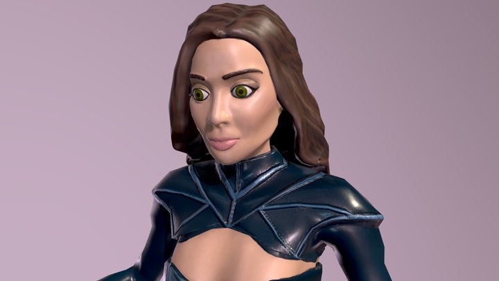 Stylized Sorceress 3D Model