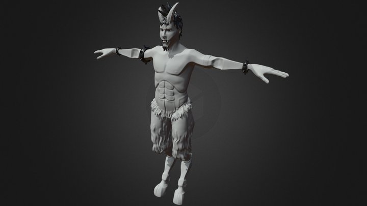 SculptJanuary18: Day 13 - Punk 3D Model