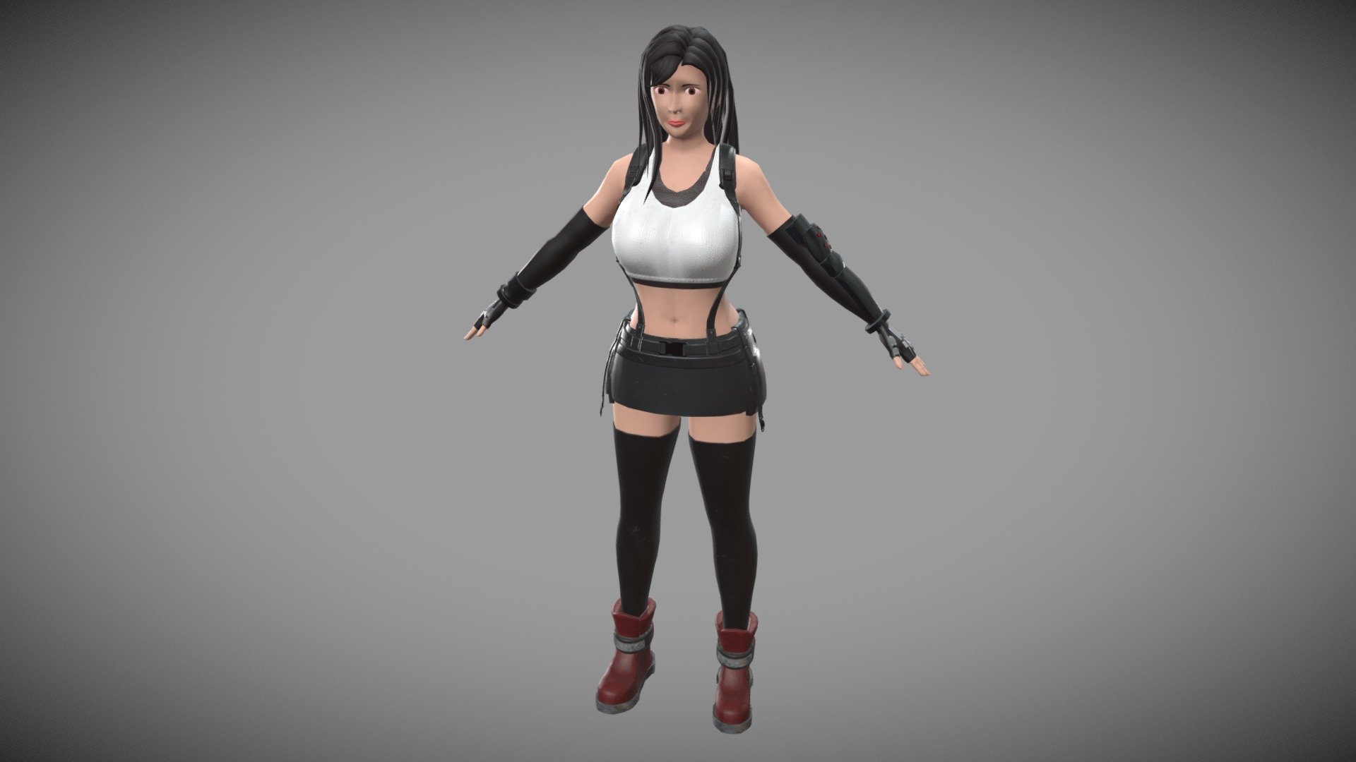 Tifa Lockhart Final Fantasy Vii Remake 3d Model By Miguelfua A40c7c1 Sketchfab 5368