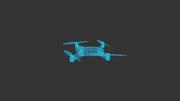Neudenker Drohne-ani 3D Model
