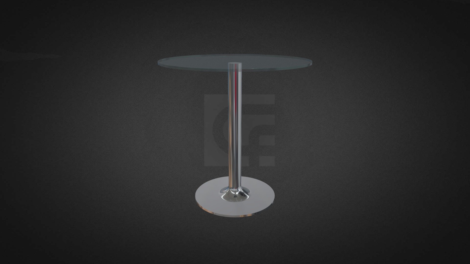 Round Glass Dining Hire — Sketchfab embed 3D viewer