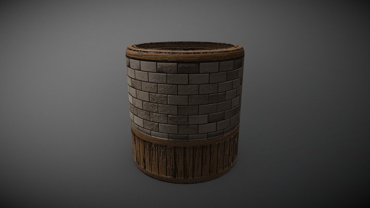 Texture of wall. 3D Model