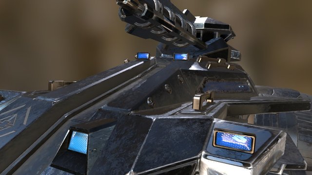 Future Tank 3D Model