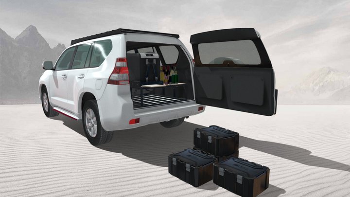 SSWO010 Storage System In Vehicle 3D Model