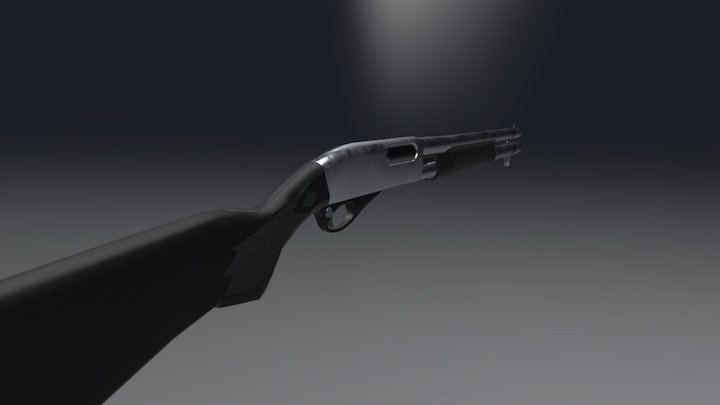 Remington 870 Marine Magnum 3D Model