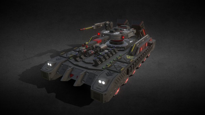 Sci-Fi Tank 3D Model