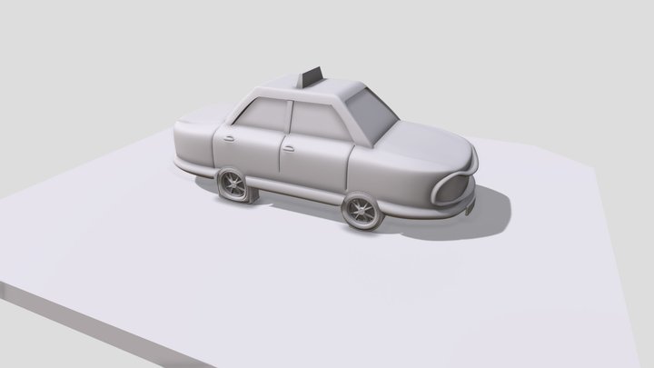 Taxi Model 2 3D Model