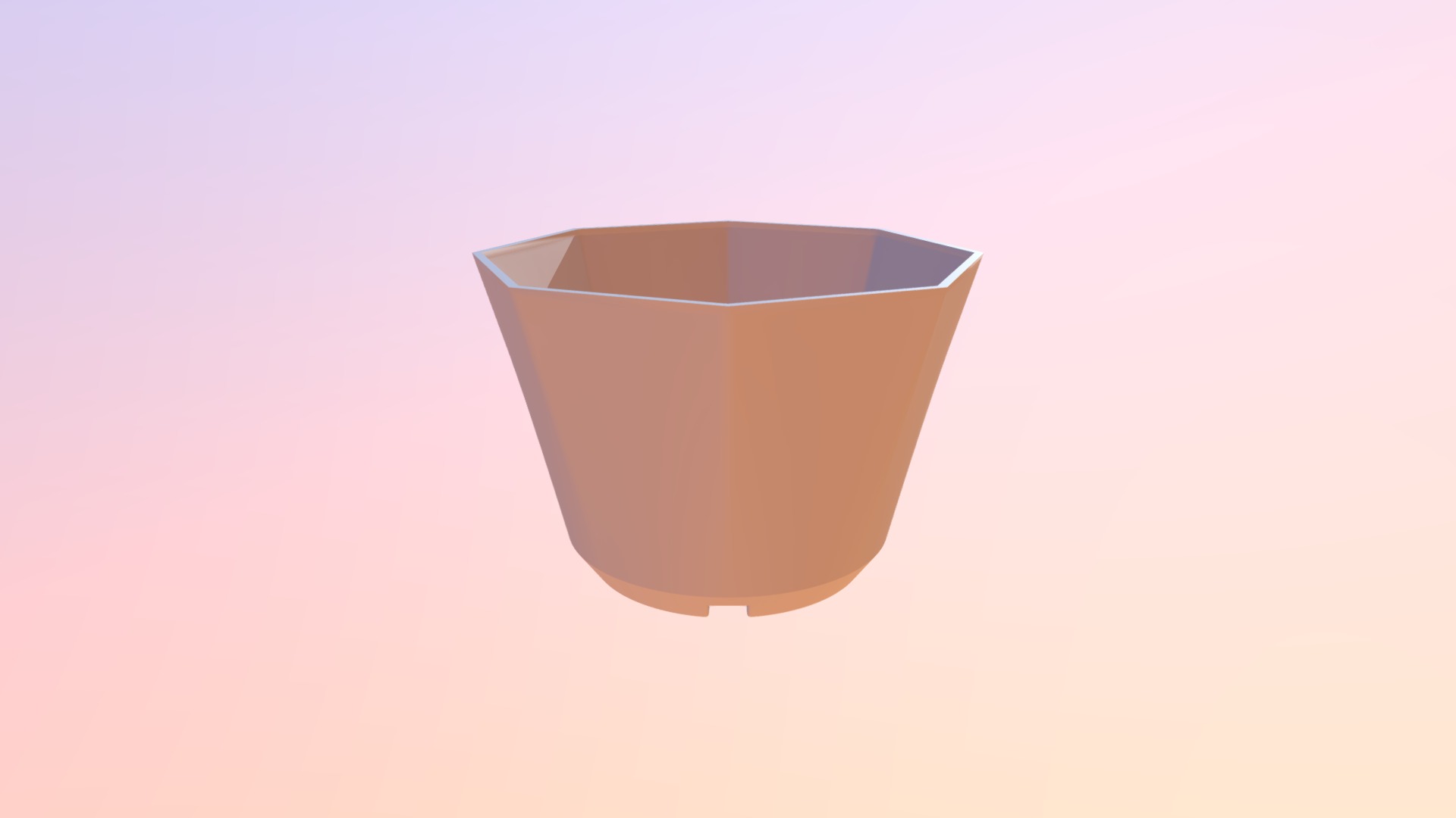 3D model FLOWER/PLANT PLANTING POT - This is a 3D model of the FLOWER/PLANT PLANTING POT. The 3D model is about chart, funnel chart.