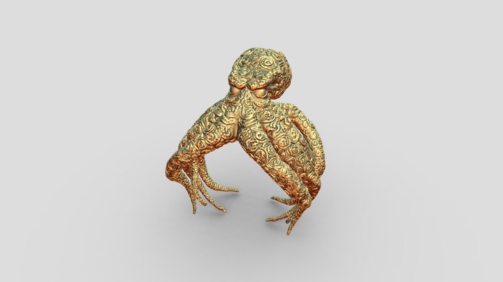 Octopus Ring – Free 3D Model STL
