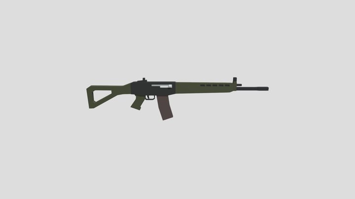 SIG SG550 3D Model