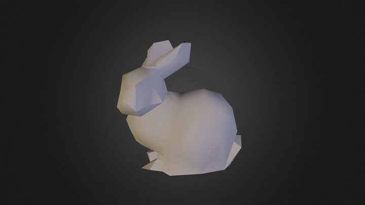 Bunny- Low Poly 3D Model