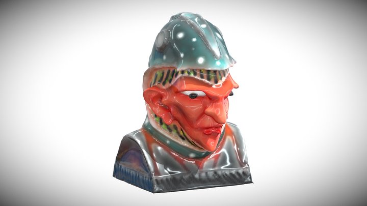 Bust_warrior_scholar 3D Model
