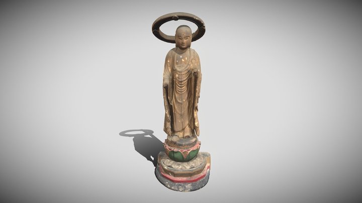 合戦峰観音堂木造地蔵菩薩立像 3D Model