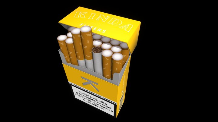 Packet of cigarettes 3D Model
