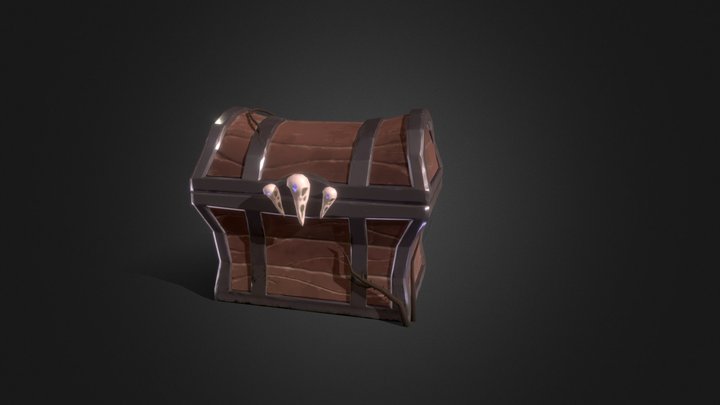 fantasy treasure chest 3D Model