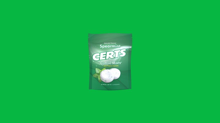 Certs Mints Package 3D Model