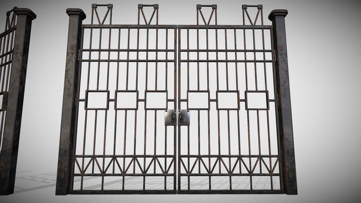 Door_ Metal_ Old - 17MB – Modelo 3D gratuito STL