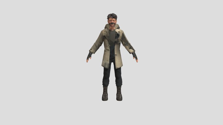 Rigged-human-character 3D Model