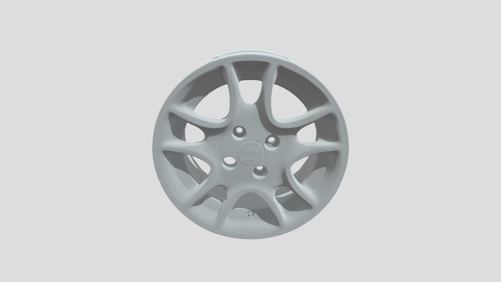 10-spoke alloy wheel 3D Model