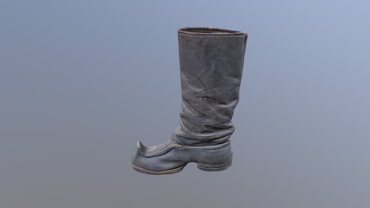 Childrens Finnish boots RU 3D Model