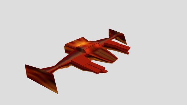spaceship 3d model ||blender 2.8 3D Model